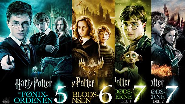 Harry Potter 25års Jubilæum - De fire sidste film